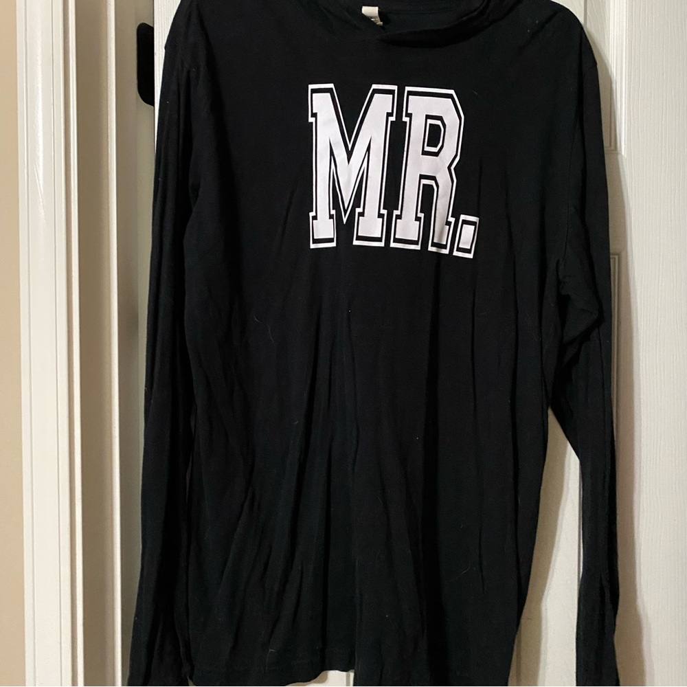 Classic Black 'MR.' Long Sleeve Shirt